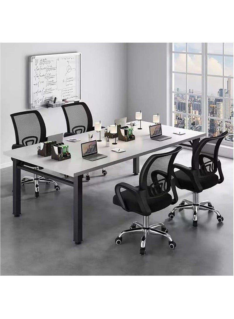 POWER Adjustable office chair with a mesh seat and black metal base. - Image 2